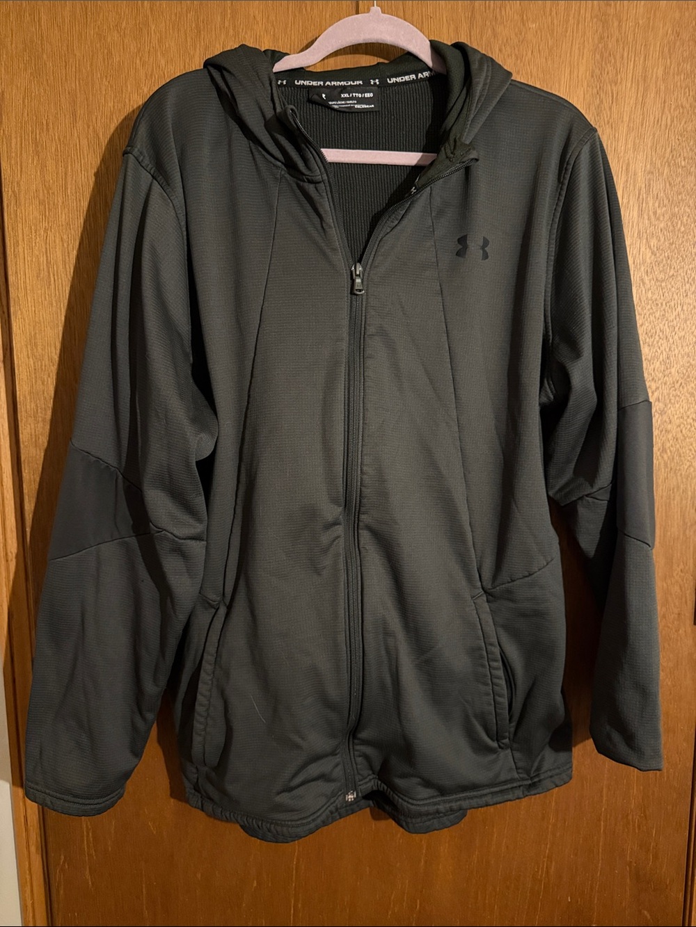 Under Armour Men's Dark Green Full-Zip Hooded Jacket